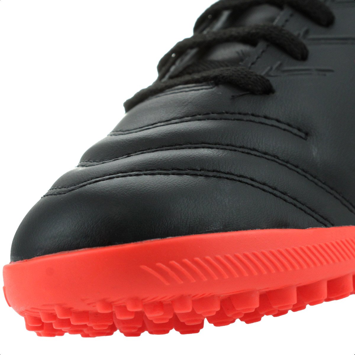 Chuteira OXN Society Agilis 2 PRO Preto e Coral - Infantil Preto 7