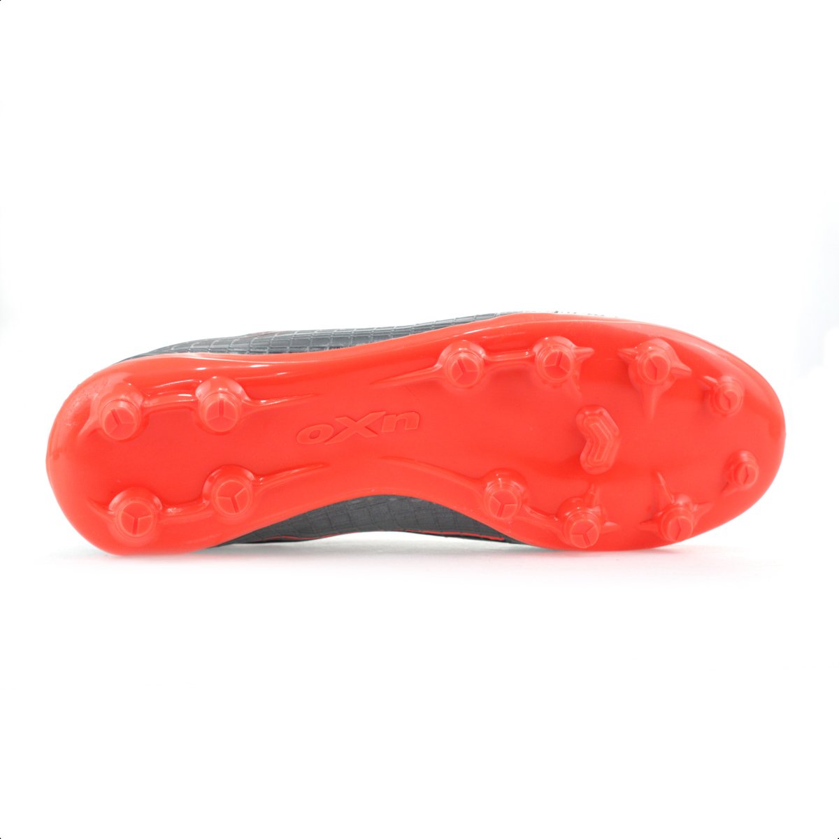 Chuteira OXN Campo Velox 4 Cinza e Laranja - Infantil Cinza 6