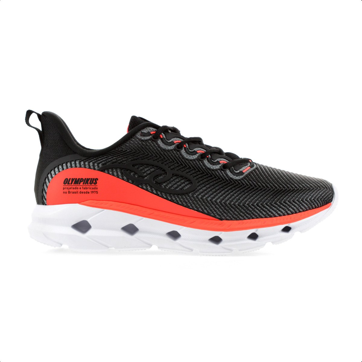 Tenis Olympikus Perfect 3 Preto e Laranja - Unissex Preto 1