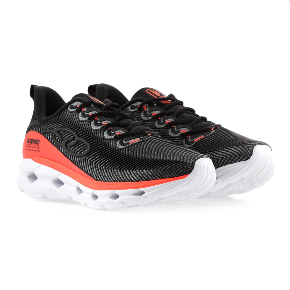 Tenis Olympikus Perfect 3 Preto e Laranja - Unissex Preto 3
