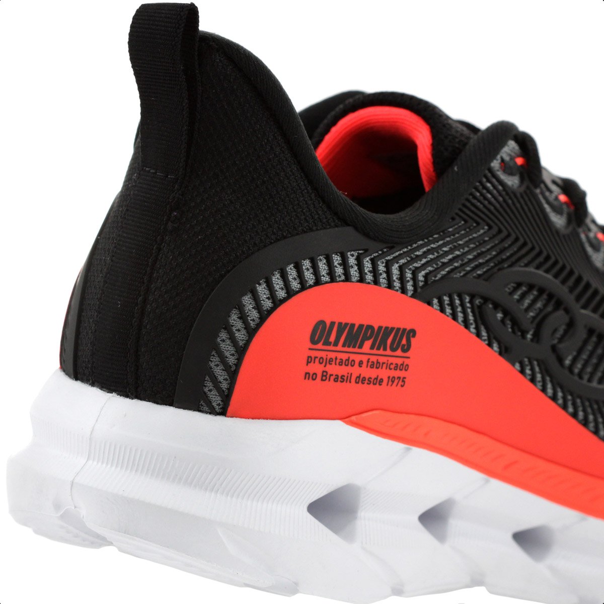 Tenis Olympikus Perfect 3 Preto e Laranja - Unissex Preto 8