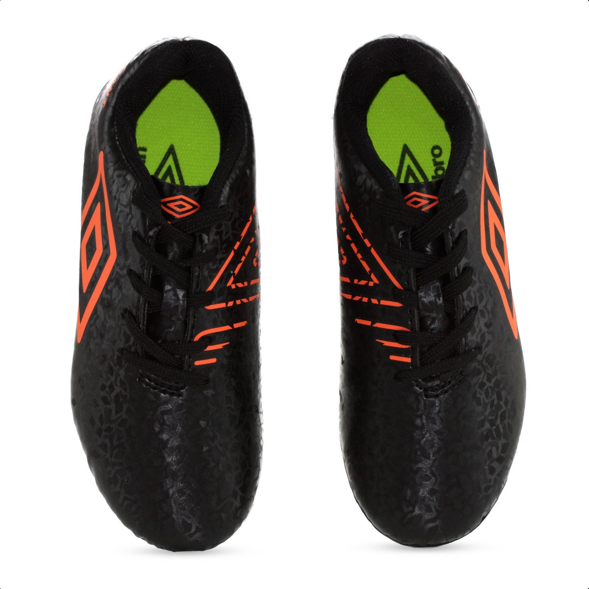 Chuteira Umbro Campo Adamant Preto e Laranja - Infantil  Preto 5