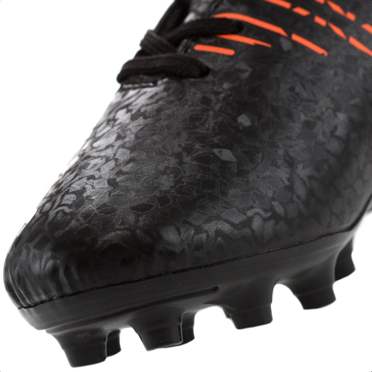 Chuteira Umbro Campo Adamant Preto e Laranja - Infantil  Preto 7