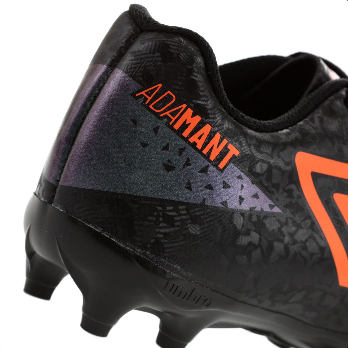 Chuteira Umbro Campo Adamant Preto e Laranja - Infantil  Preto 8