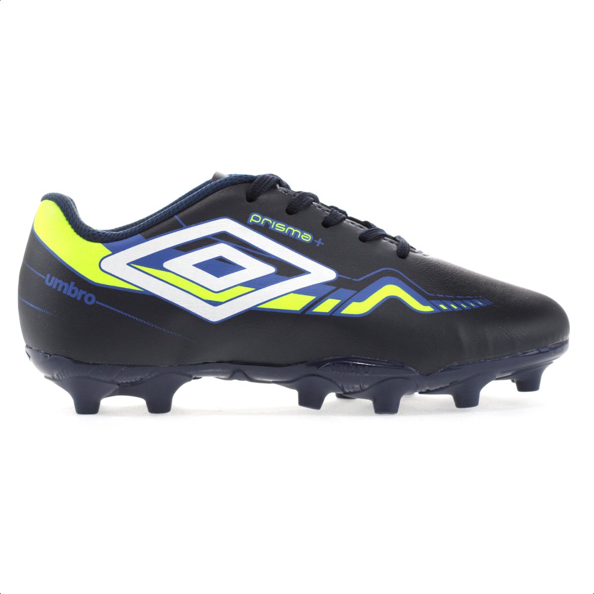 Chuteira Umbro Campo Prisma Jr Marinho e Branco - Infantil