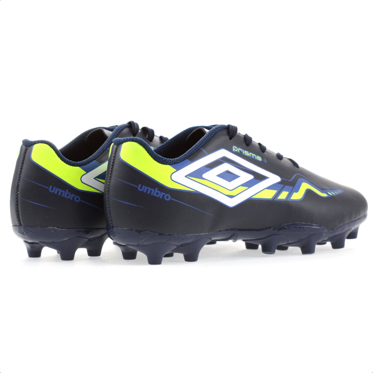 Chuteira Umbro Campo Prisma Jr Marinho e Branco - Infantil Azul Escuro 4