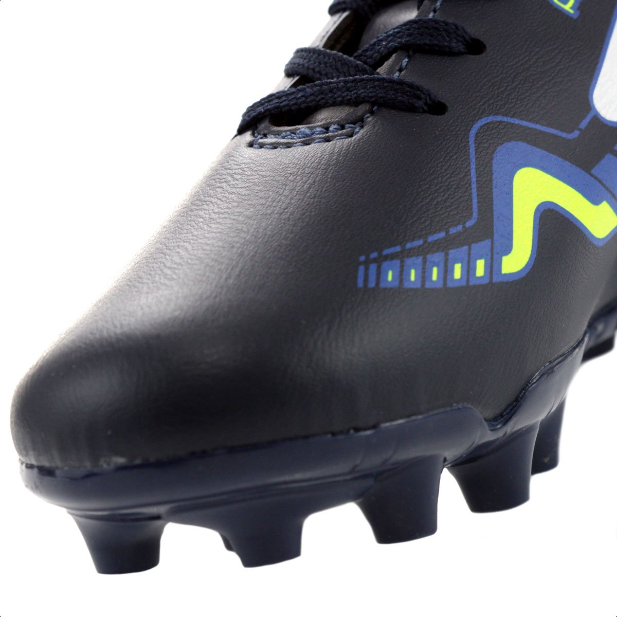 Chuteira Umbro Campo Prisma Jr Marinho e Branco - Infantil Azul Escuro 7