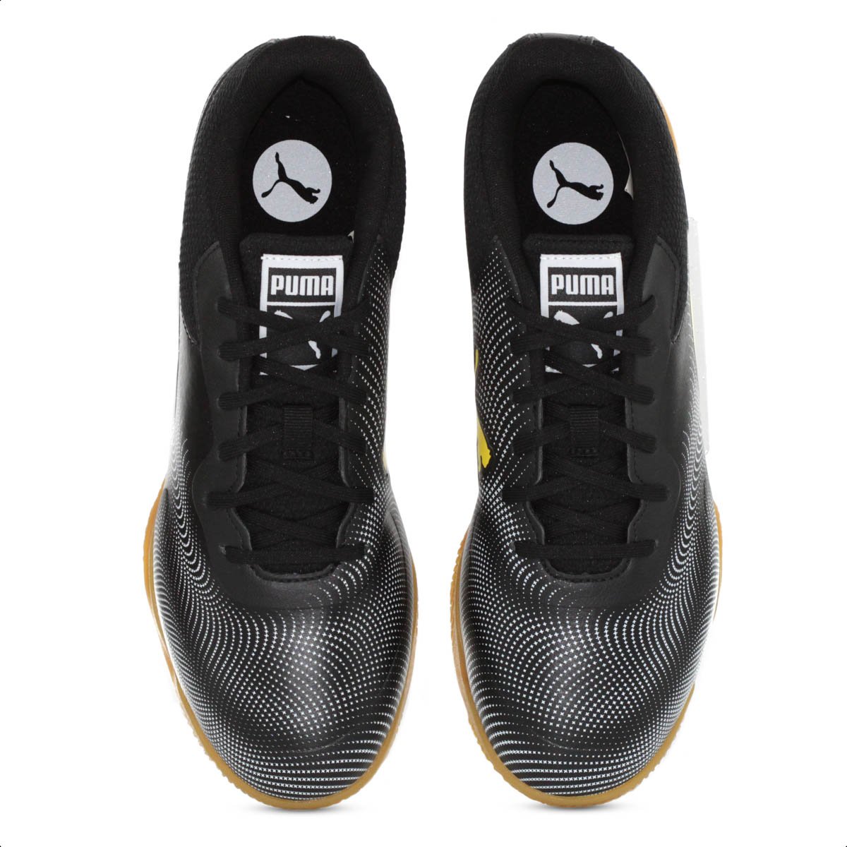 Chuteira Puma Futsal Truco III Preta e Amarela - Masculina Preto 5