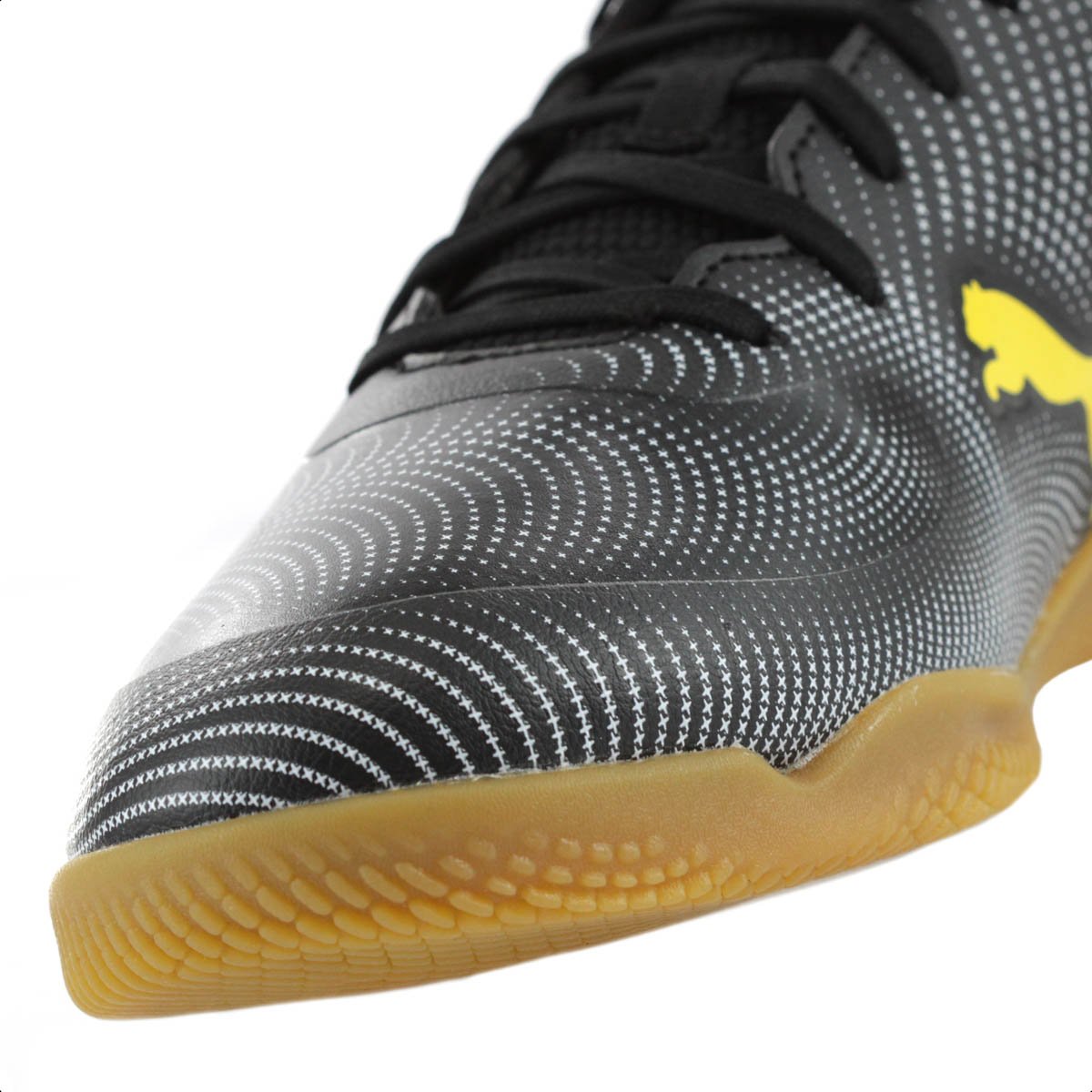Chuteira Puma Futsal Truco III Preta e Amarela - Masculina Preto 7