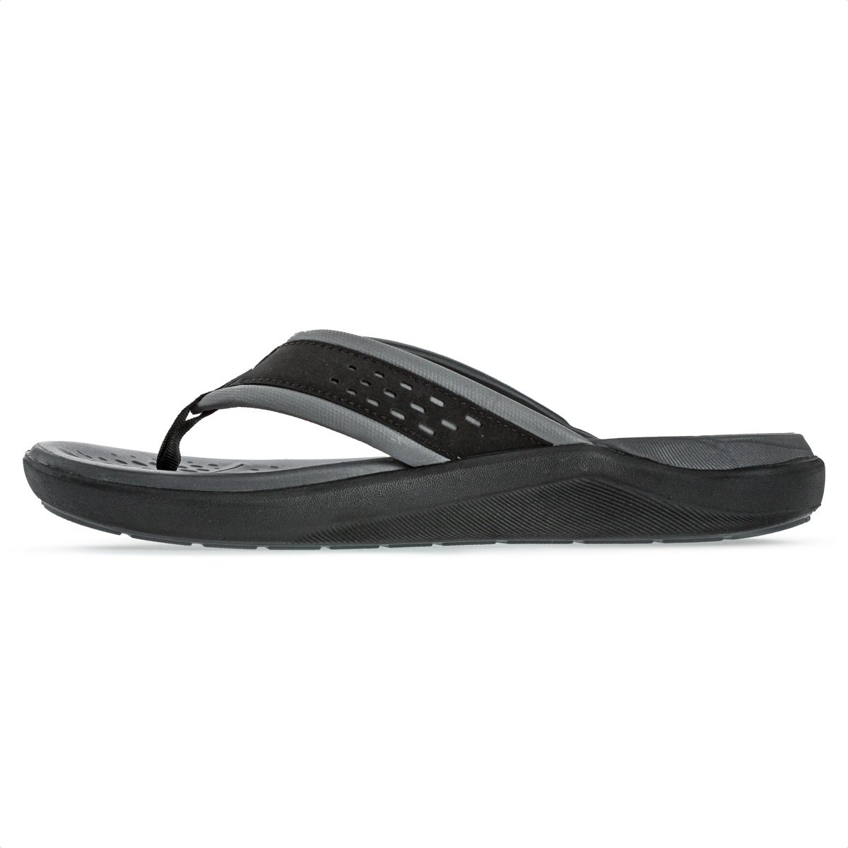 Chinelo Olympikus 921 Chumbo e Preto - Masculino Cinza 3