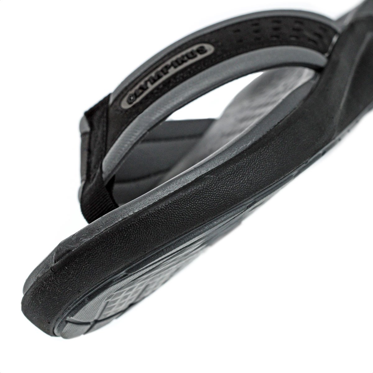Chinelo Olympikus 921 Chumbo e Preto - Masculino Cinza 6