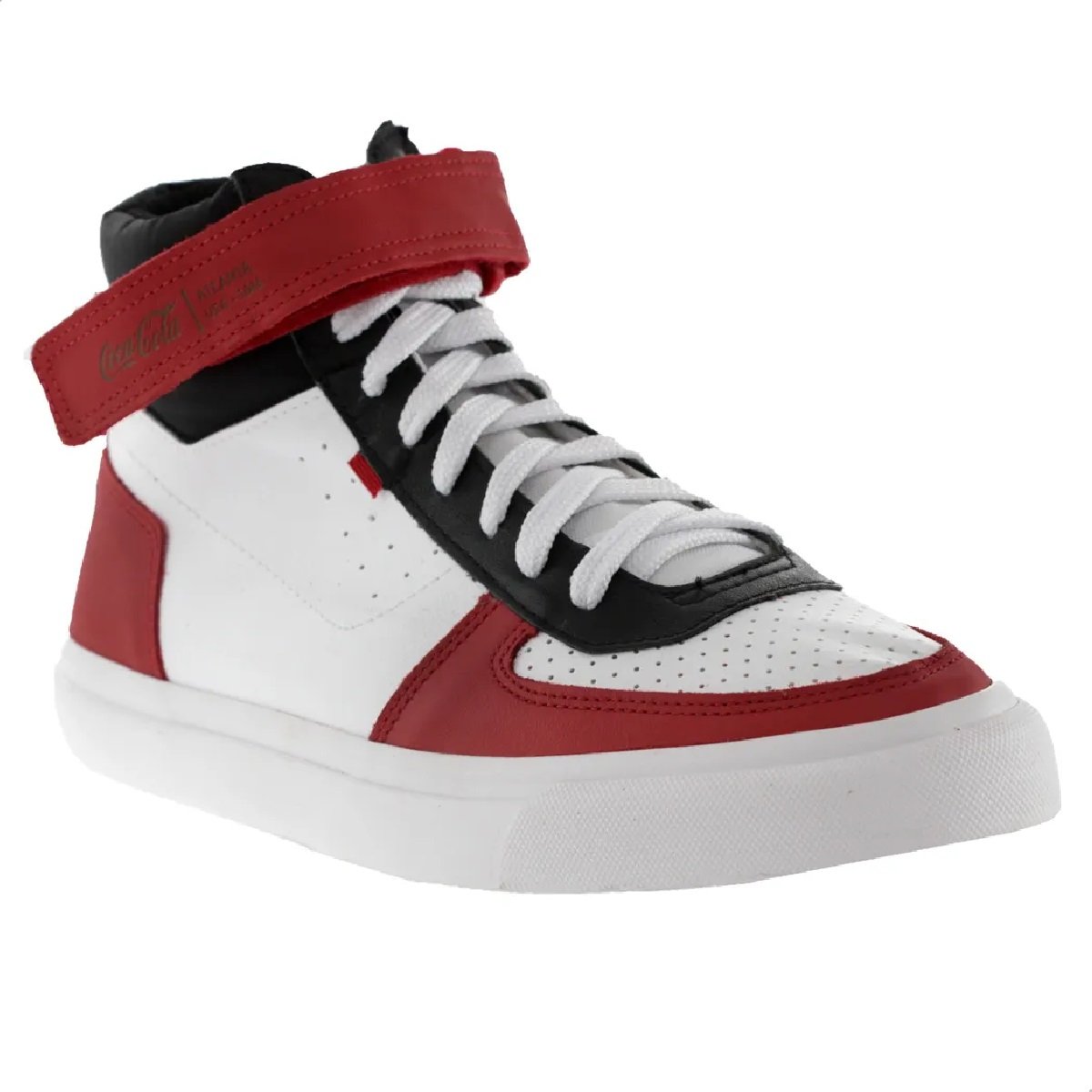 Tenis Coca Cola Rocket Branco e Vermelho - Unissex Branco 2
