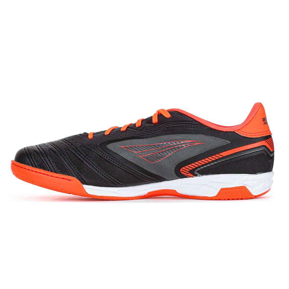 Chuteira Penalty Futsal Brasil 70 Y-1 Preto e Laranja - Masculino Preto 2