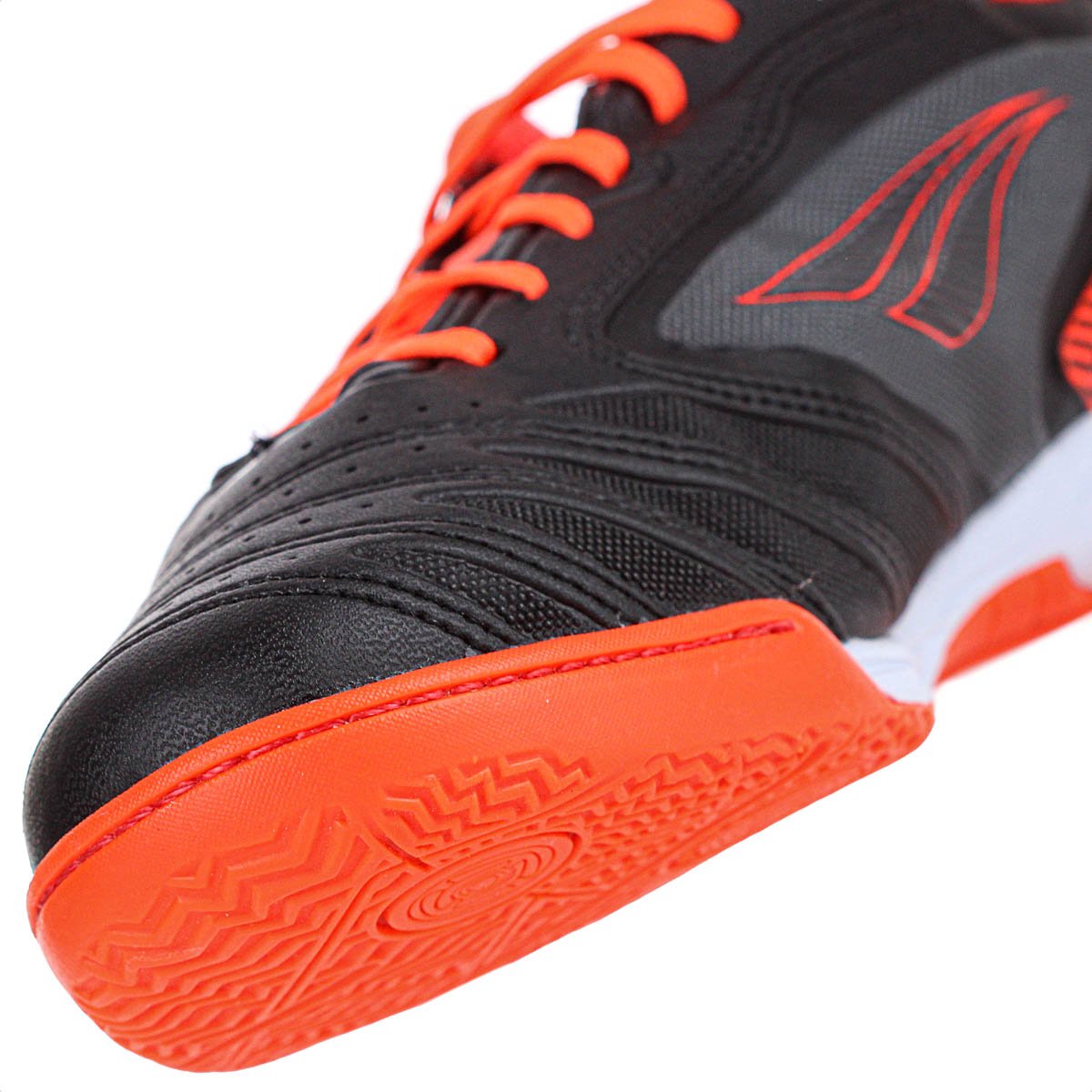 Chuteira Penalty Futsal Brasil 70 Y-1 Preto e Laranja - Masculino Preto 3