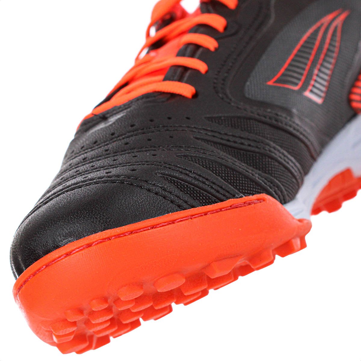 Chuteira Penalty Society Brasil 70 Y-1 Preto e Laranja - Masculino Preto 3