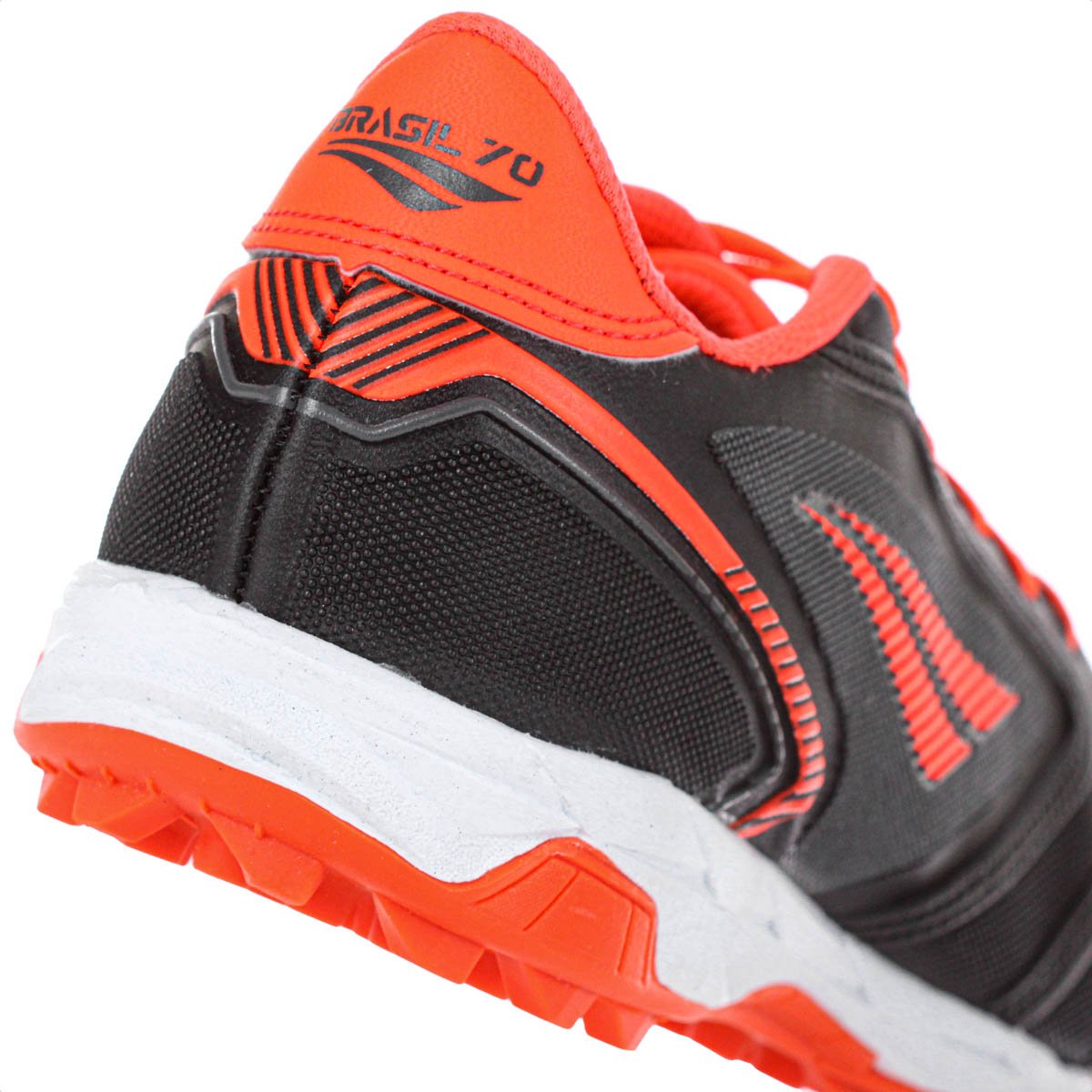 Chuteira Penalty Society Brasil 70 Y-1 Preto e Laranja - Masculino Preto 4