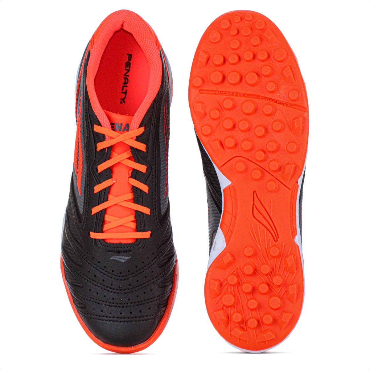 Chuteira Penalty Society Brasil 70 Y-1 Preto e Laranja - Masculino Preto 5