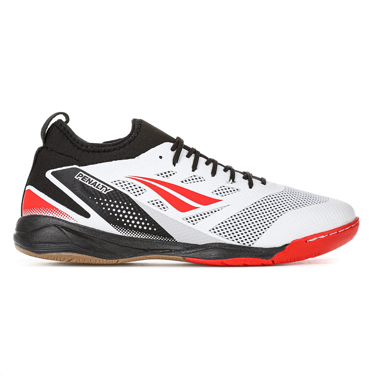 Chuteira Penalty Futsal Max 500 Locker Y-3 Branco Preto e Vermelho - Masculino Branco 1