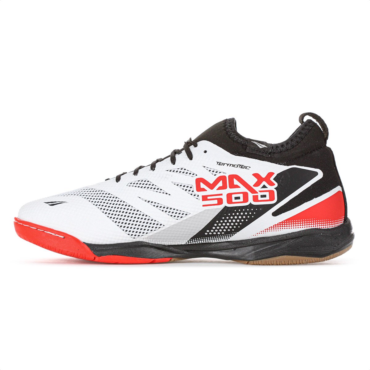 Chuteira Penalty Futsal Max 500 Locker Y-3 Branco Preto e Vermelho - Masculino Branco 2