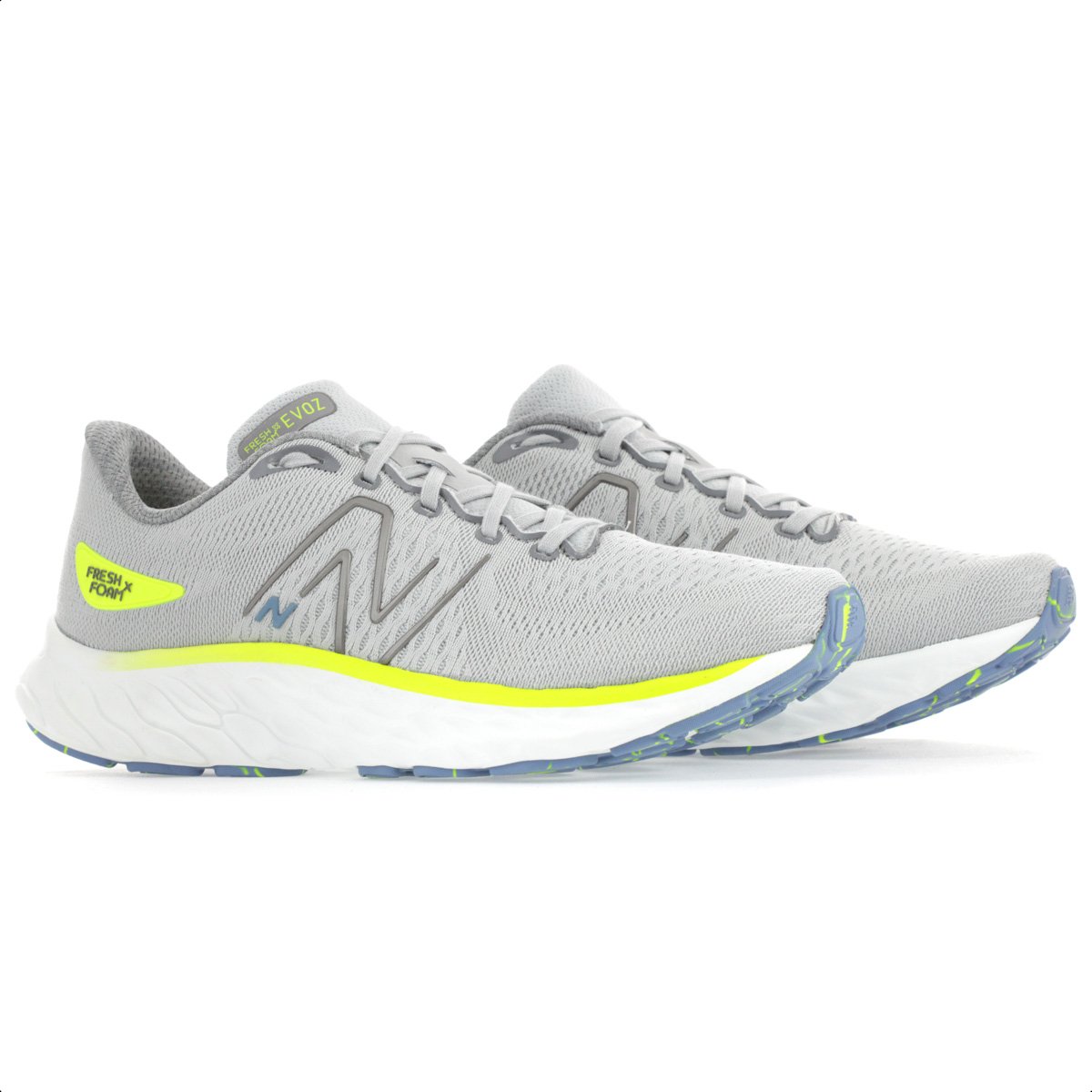 Tenis New Balance Fresh Foam X Evoz V3 Cinza e Amarelo - Masculino Cinza 3