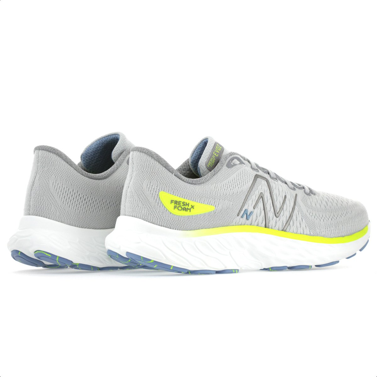 Tenis New Balance Fresh Foam X Evoz V3 Cinza e Amarelo - Masculino Cinza 4