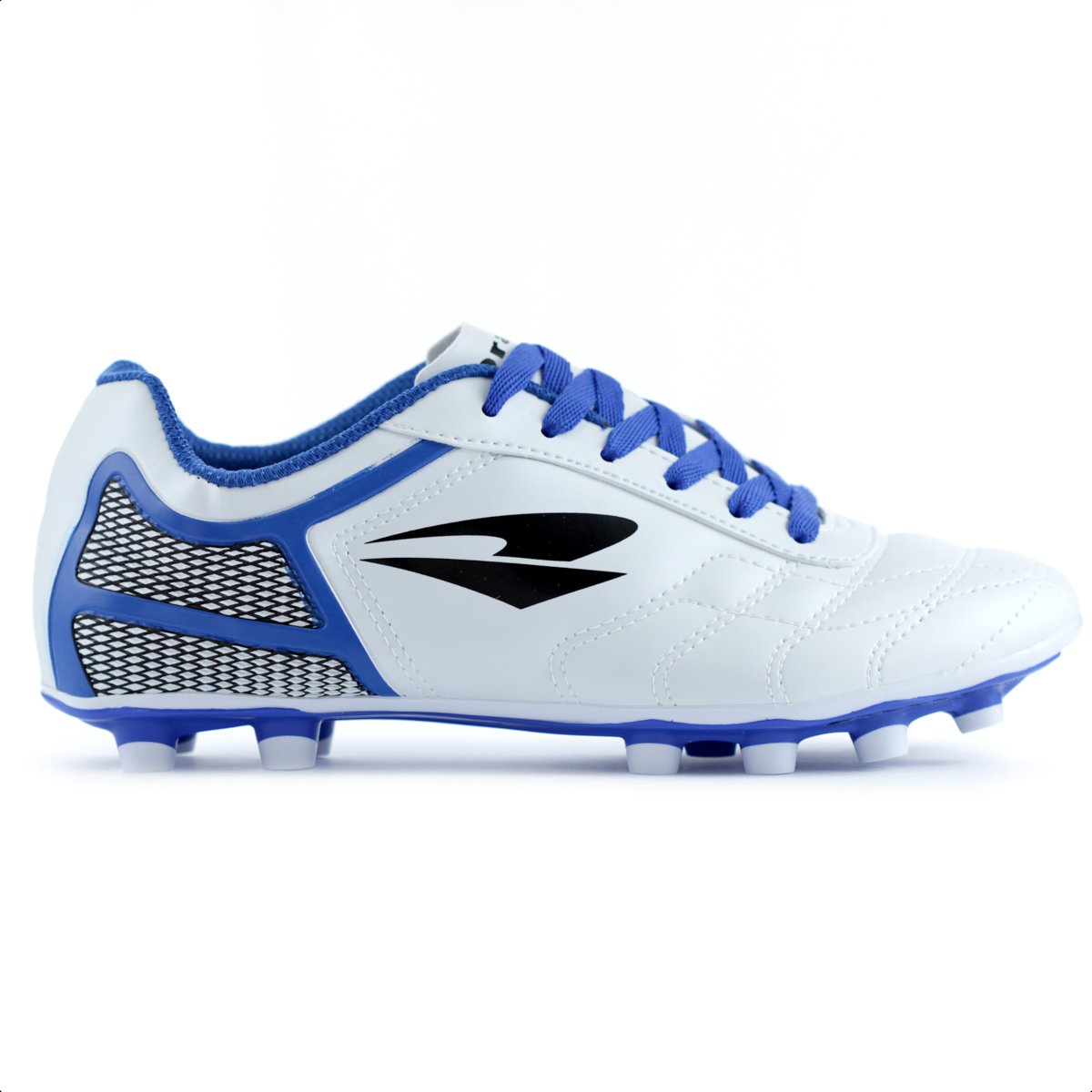 Chuteira Dray Campo 389 Branca e Azul - Infantil
