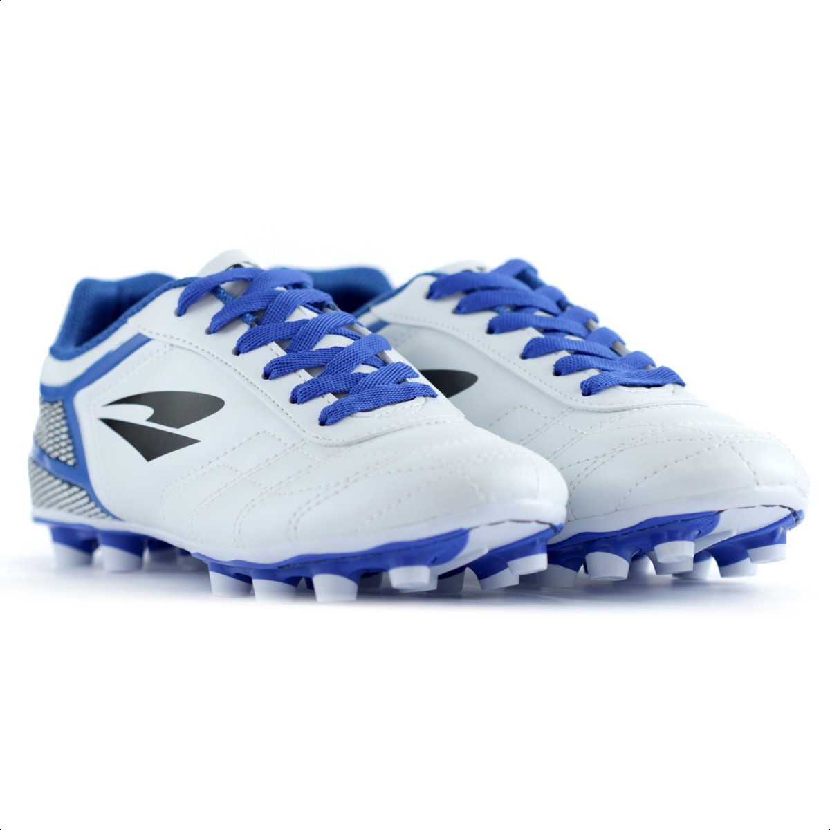 Chuteira Dray Campo 389 Branca e Azul - Infantil Branco 3