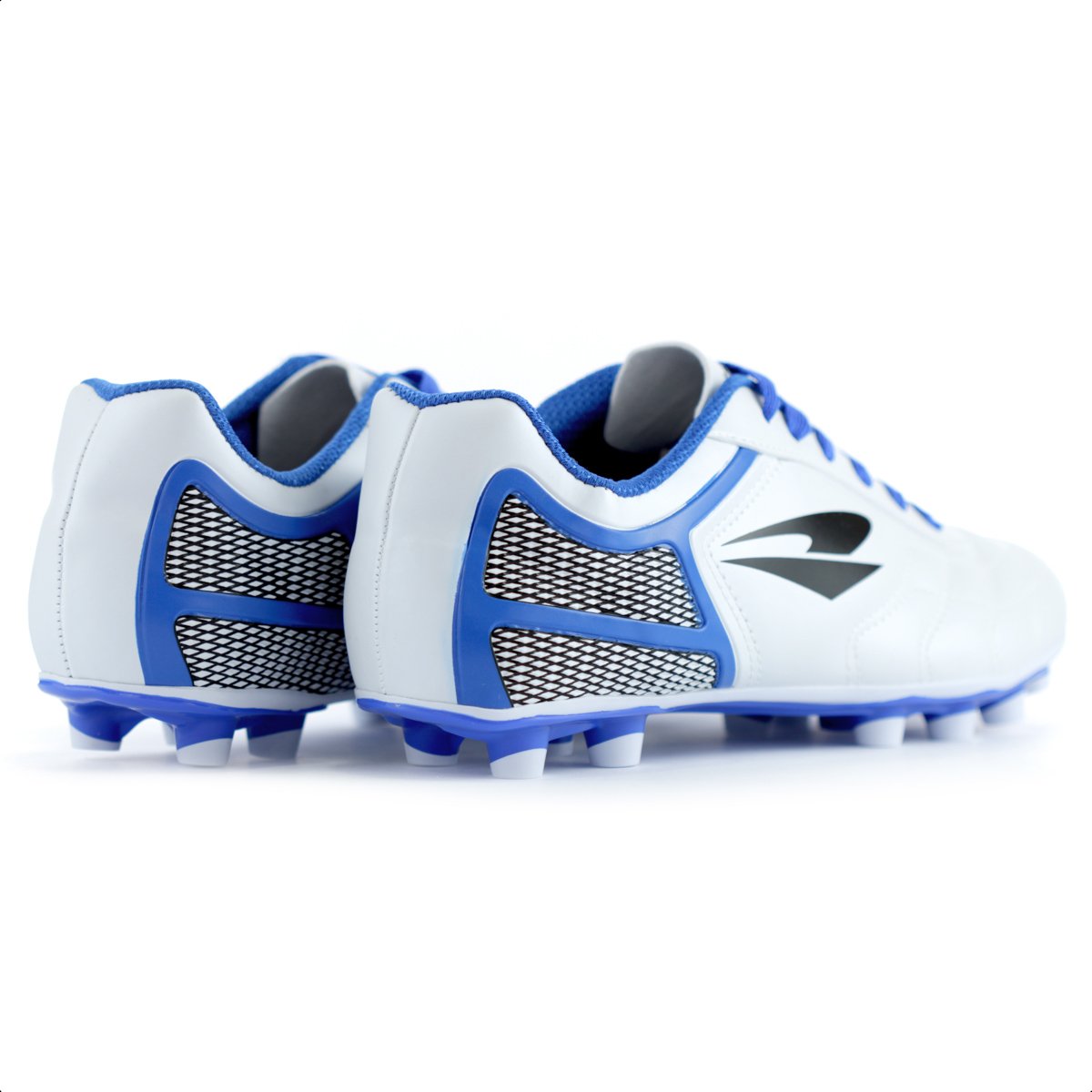 Chuteira Dray Campo 389 Branca e Azul - Infantil Branco 4