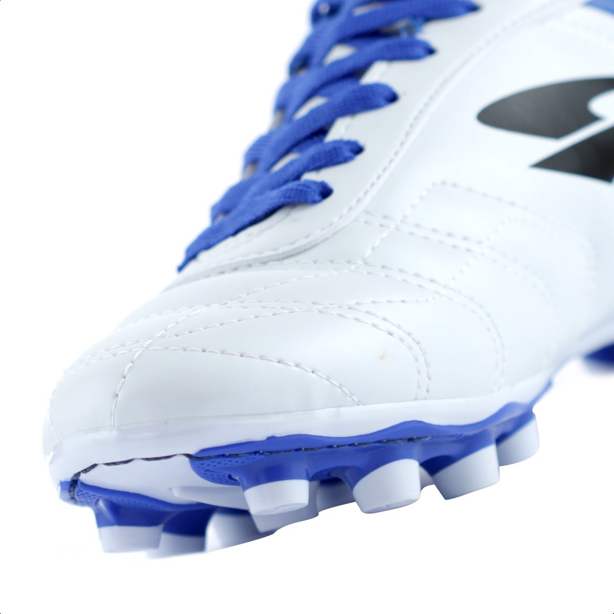 Chuteira Dray Campo 389 Branca e Azul - Infantil Branco 7