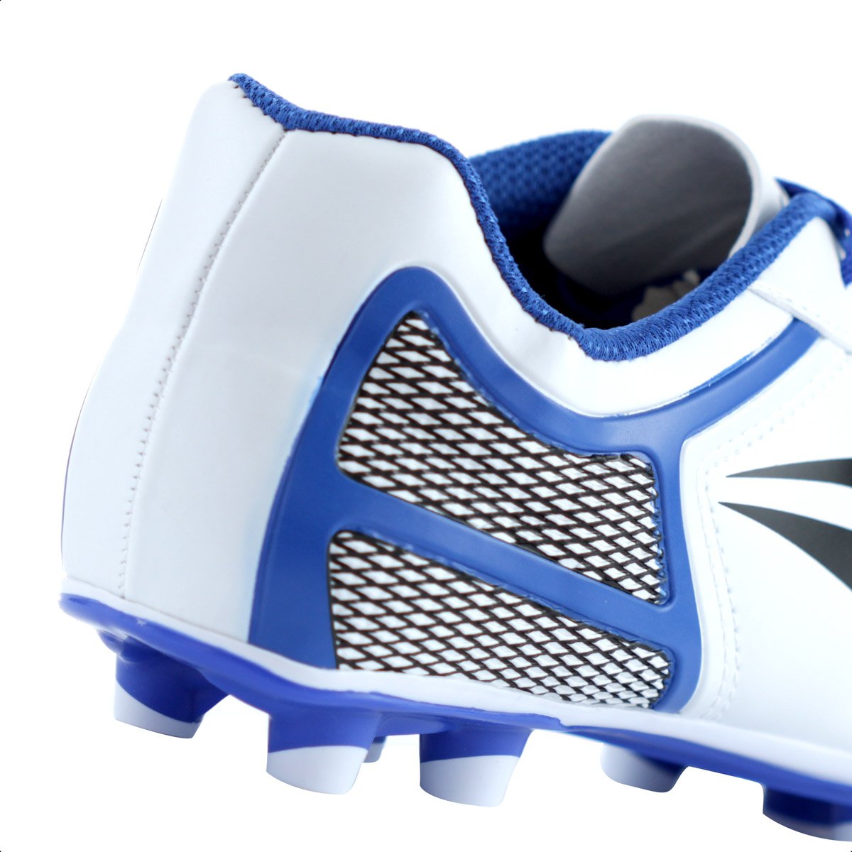 Chuteira Dray Campo 389 Branca e Azul - Infantil Branco 8