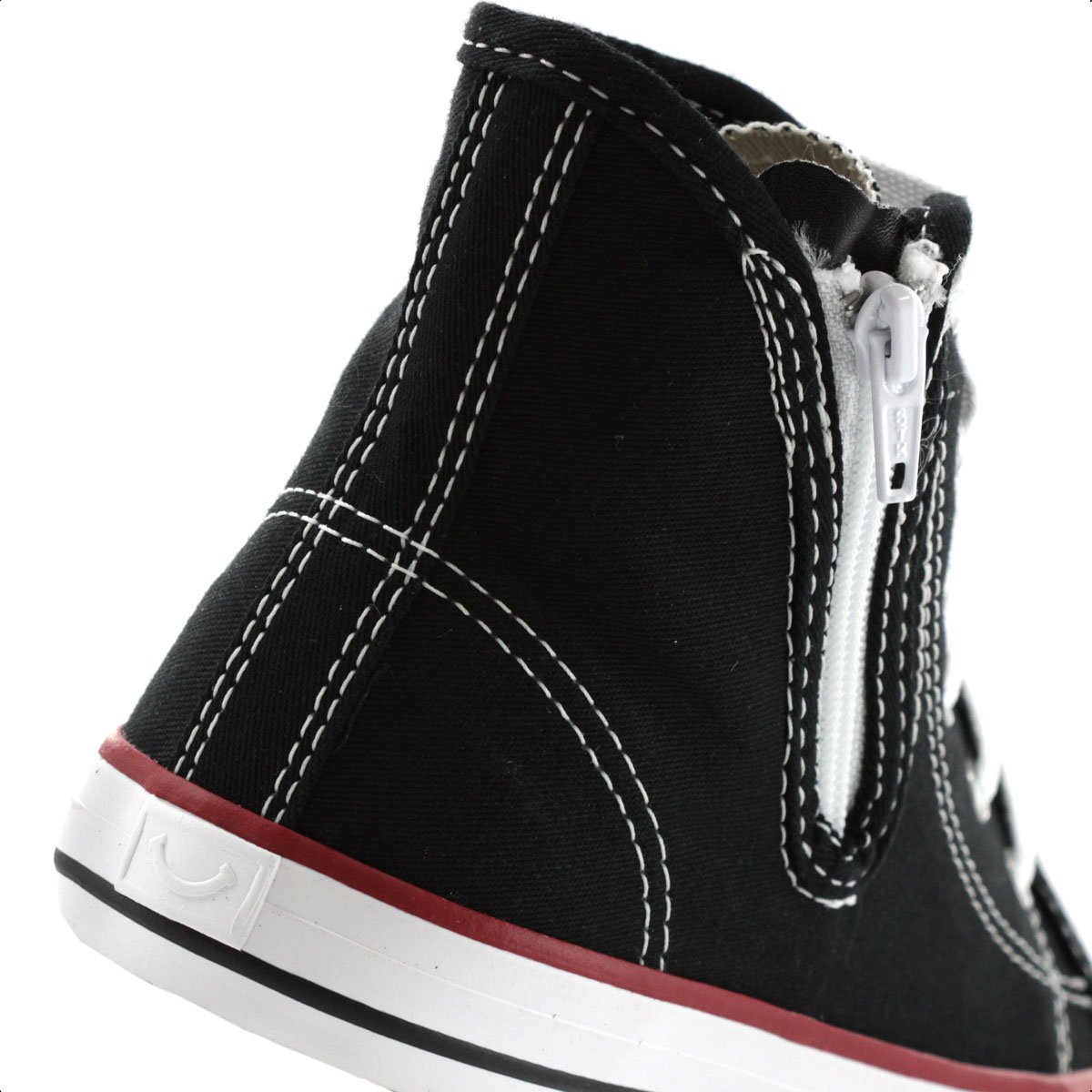 Tenis Diversao Canvas Hi Ziper Preto - Infantil Preto 8