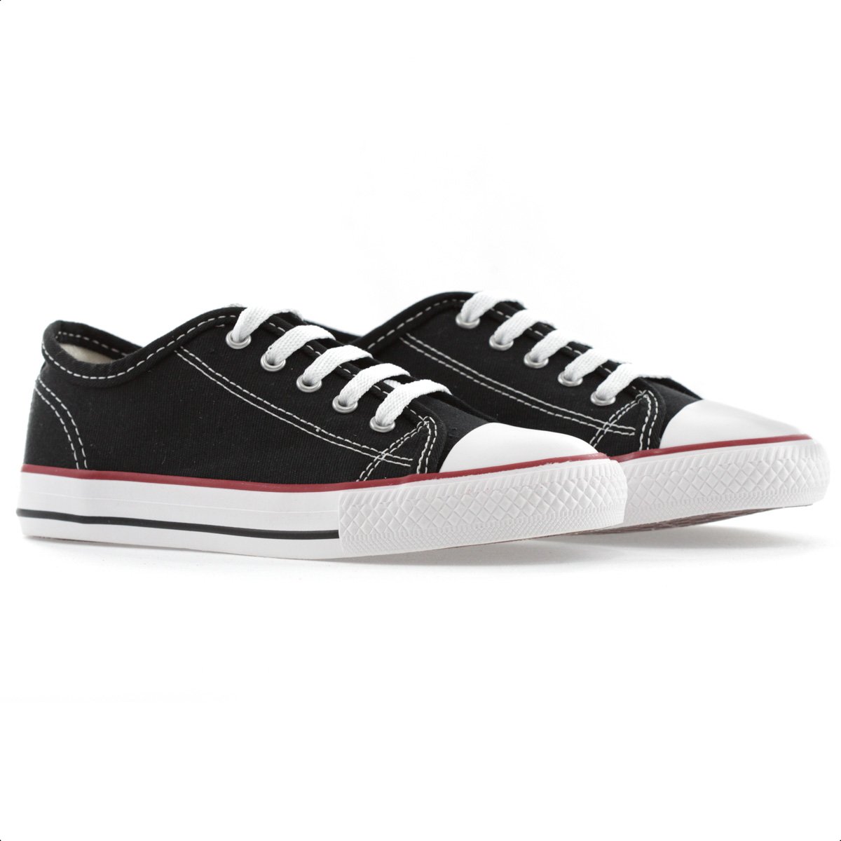 Tenis Diversao Canvas Low Preto - Infantil Preto 3