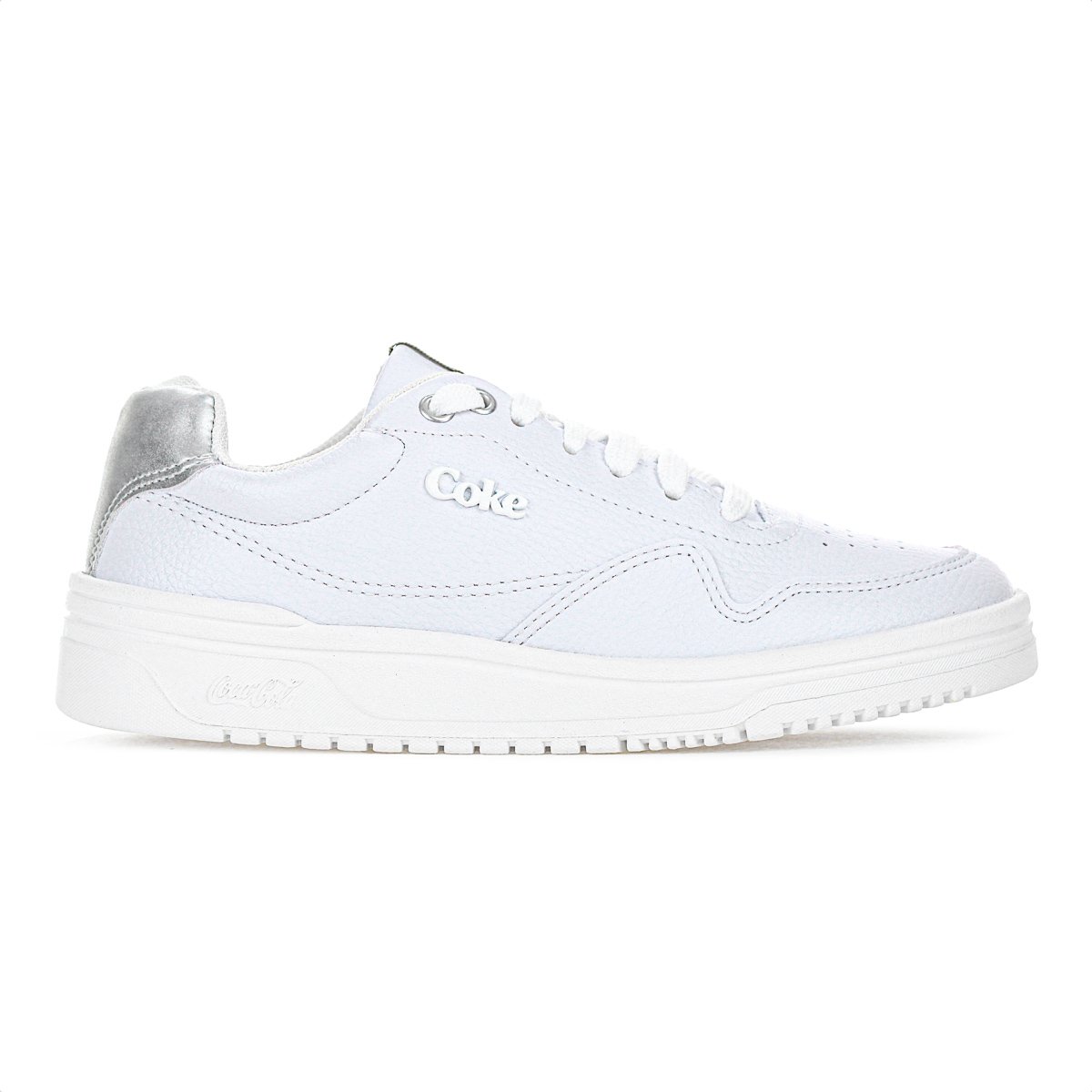 Tenis Coca Cola Hope Town Branco e Prata - Feminino Branco 1