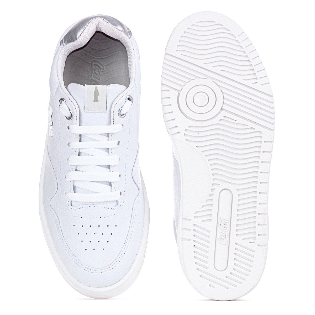 Tenis Coca Cola Hope Town Branco e Prata - Feminino Branco 5