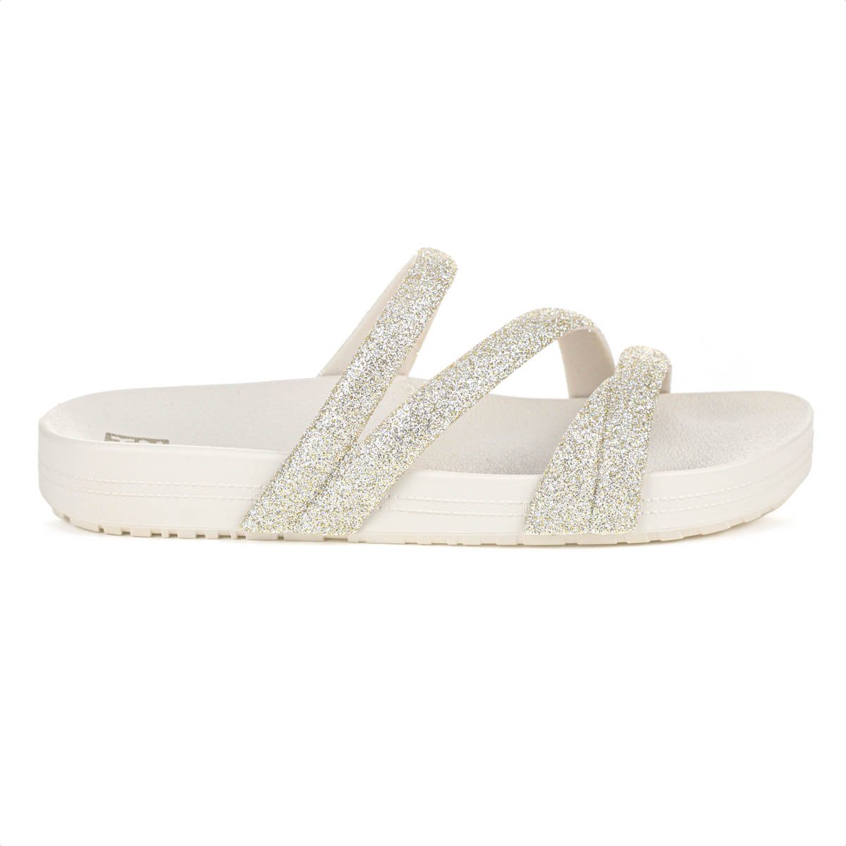 Sandalia Zaxy Papete Glitter Off White - Feminino Off White 3