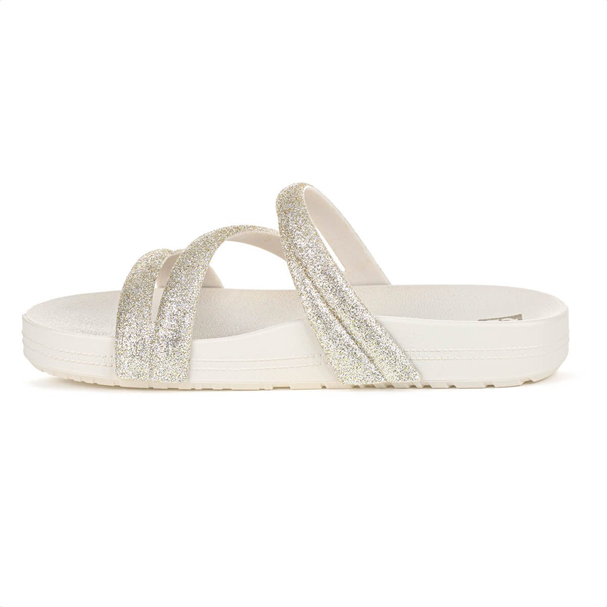 Sandalia Zaxy Papete Glitter Off White - Feminino Off White 4