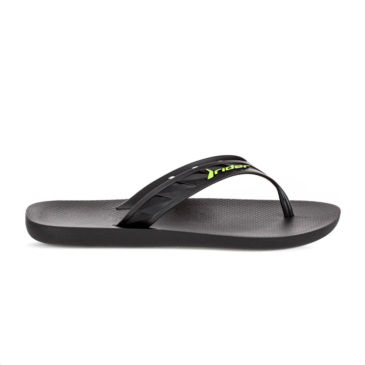 Chinelo Rider Street Preto e Verde - Masculino Preto 3