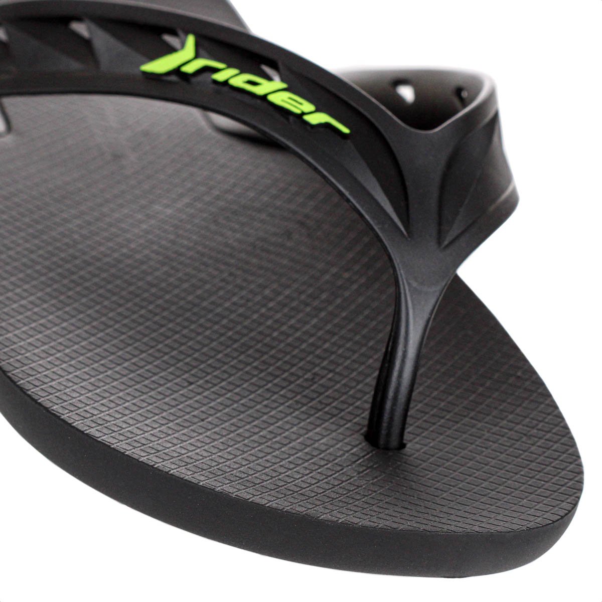 Chinelo Rider Street Preto e Verde - Masculino Preto 7