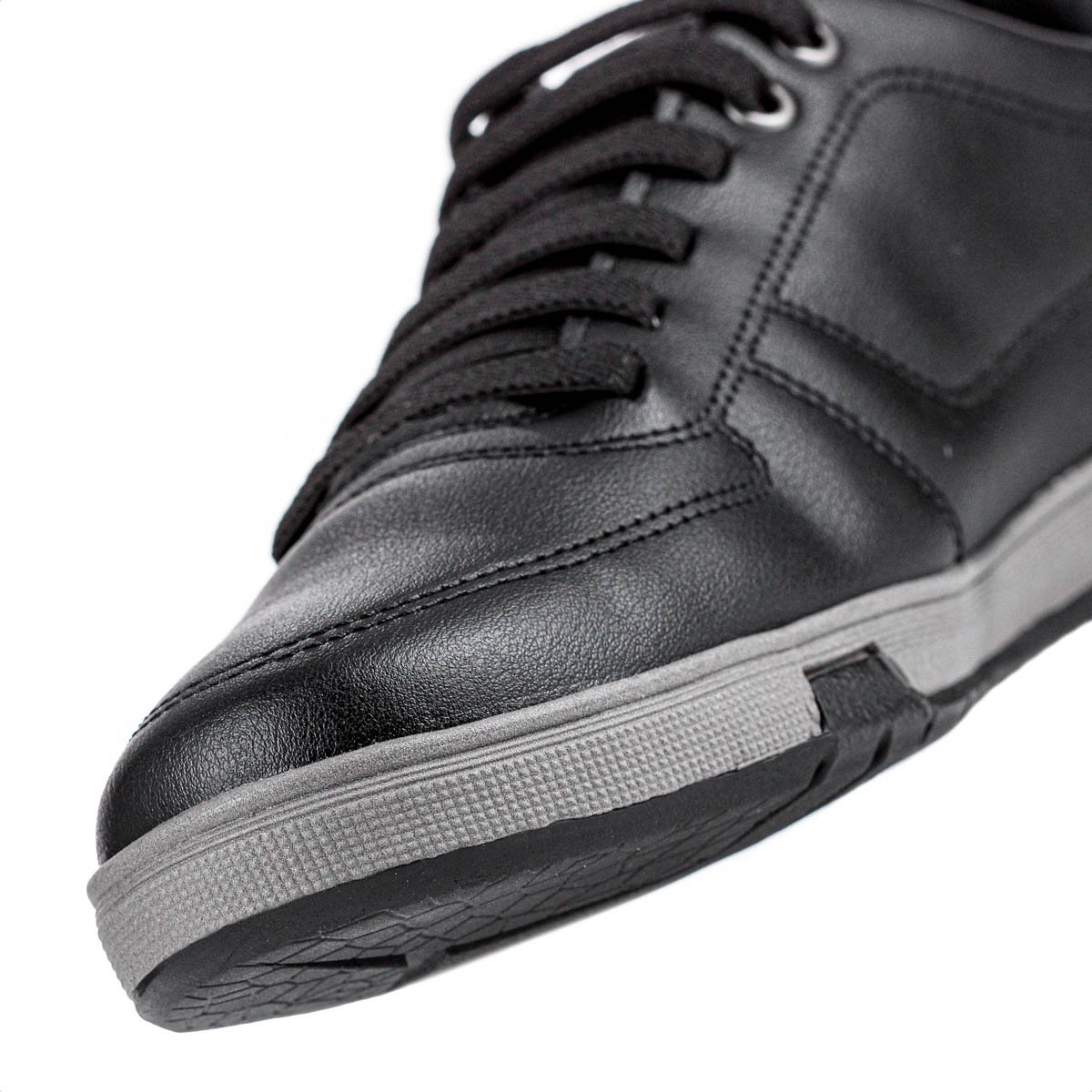 Sapatenis Pegada Microfibra Preto e Grafite - Masculino Preto 3