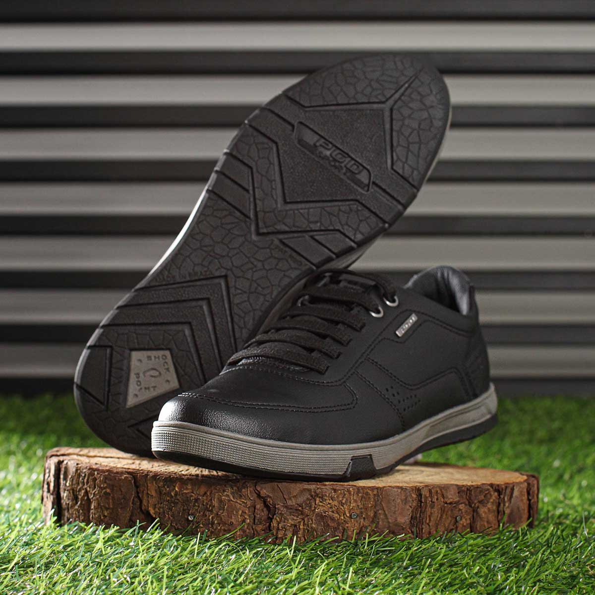 Sapatenis Pegada Microfibra Preto e Grafite - Masculino Preto 7