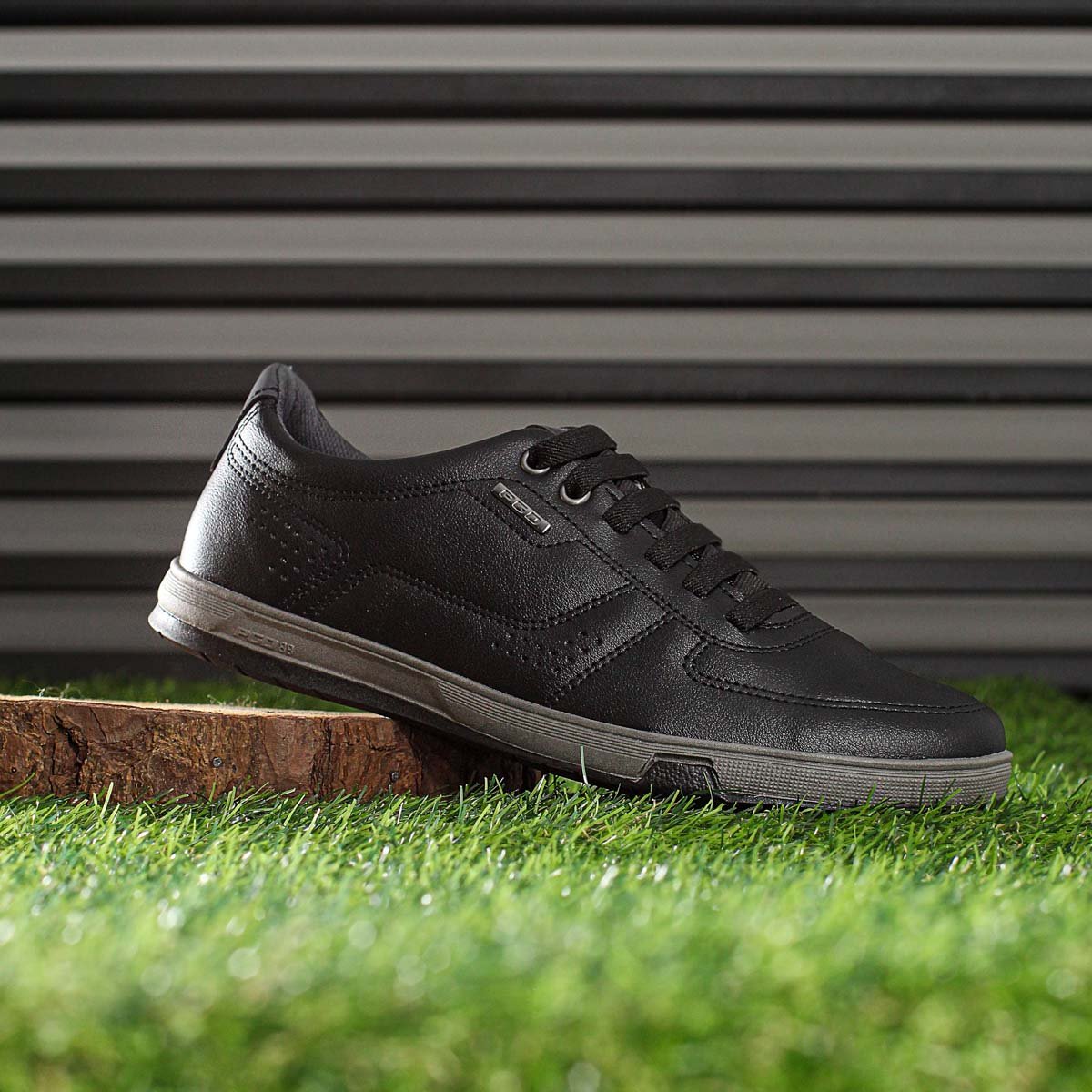 Sapatenis Pegada Microfibra Preto e Grafite - Masculino Preto 8