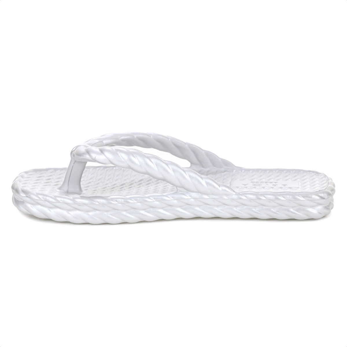 Chinelo Brizza Arezzo EVA Bico Quadrado Prata - Feminino Prata 5