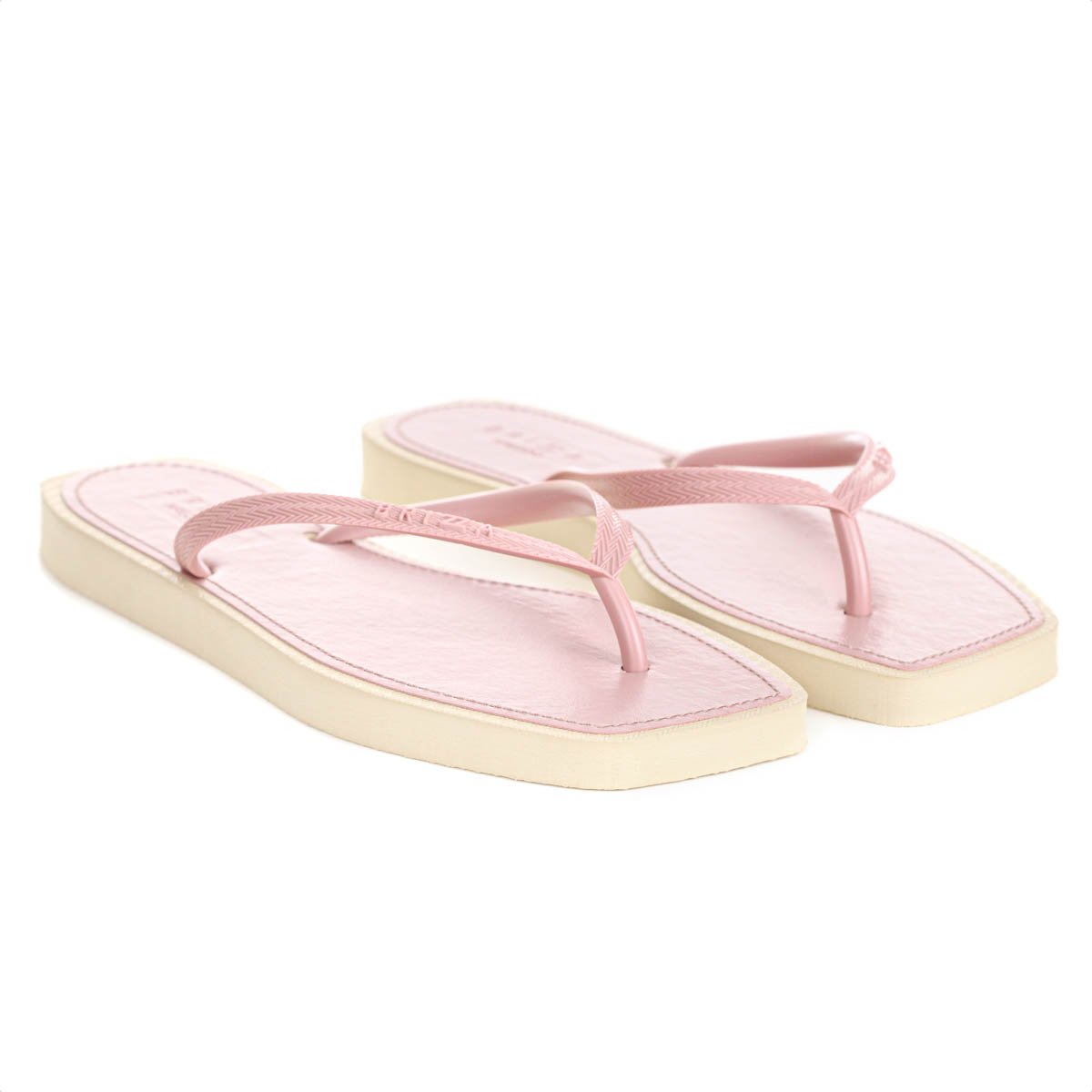 Chinelo Brizza Arezzo Bico Quadrado Bicolor Rosa Claro e Bege - Feminino Rosa 2