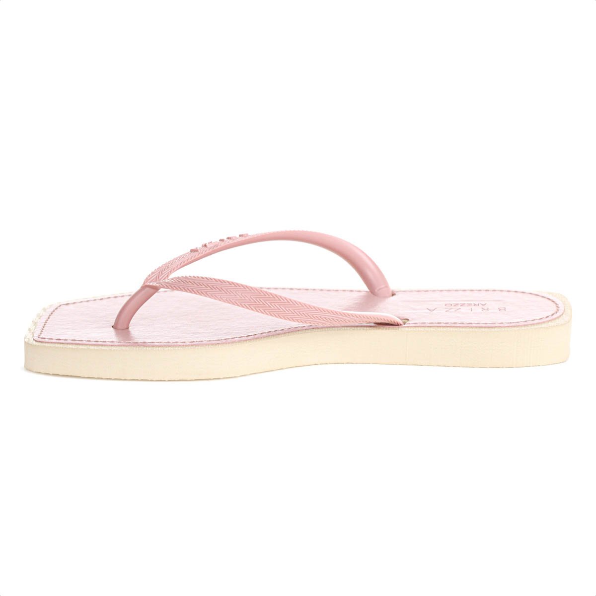 Chinelo Brizza Arezzo Bico Quadrado Bicolor Rosa Claro e Bege - Feminino Rosa 5