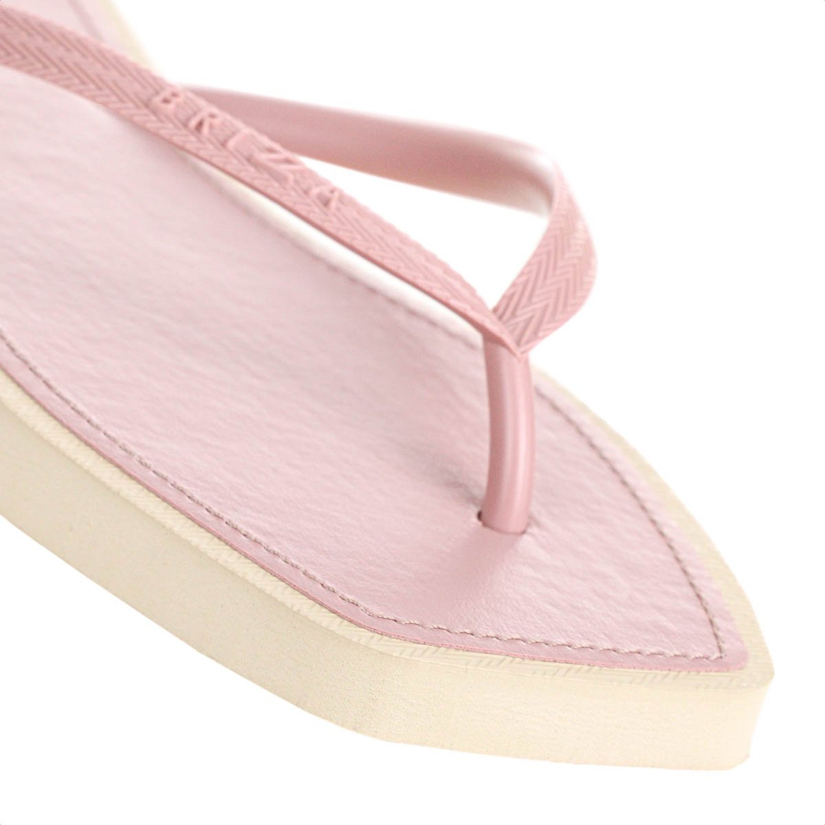 Chinelo Brizza Arezzo Bico Quadrado Bicolor Rosa Claro e Bege - Feminino Rosa 7