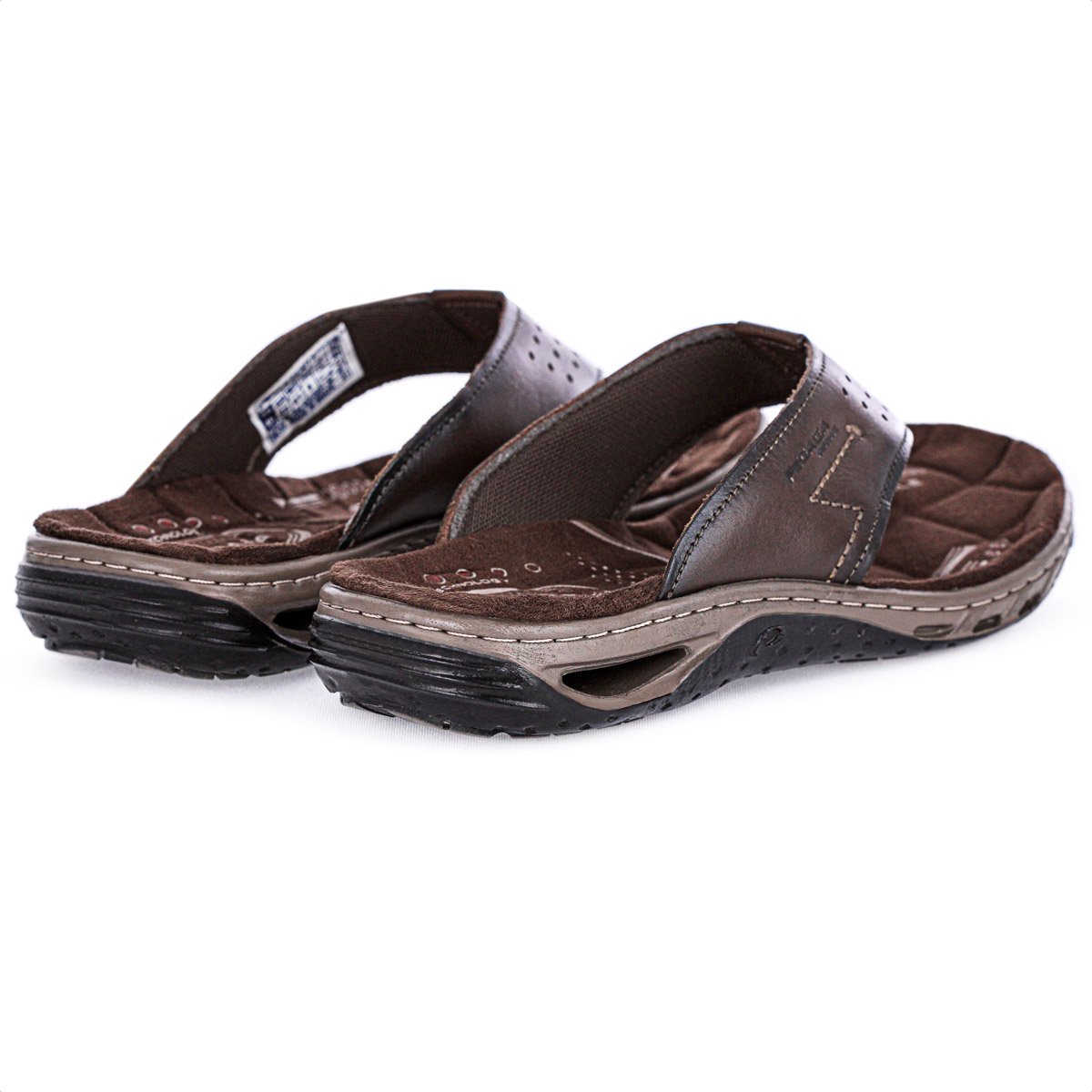 Chinelo Pegada Anilina Marrom Cravo - Masculino DJC-G30 Marrom 4