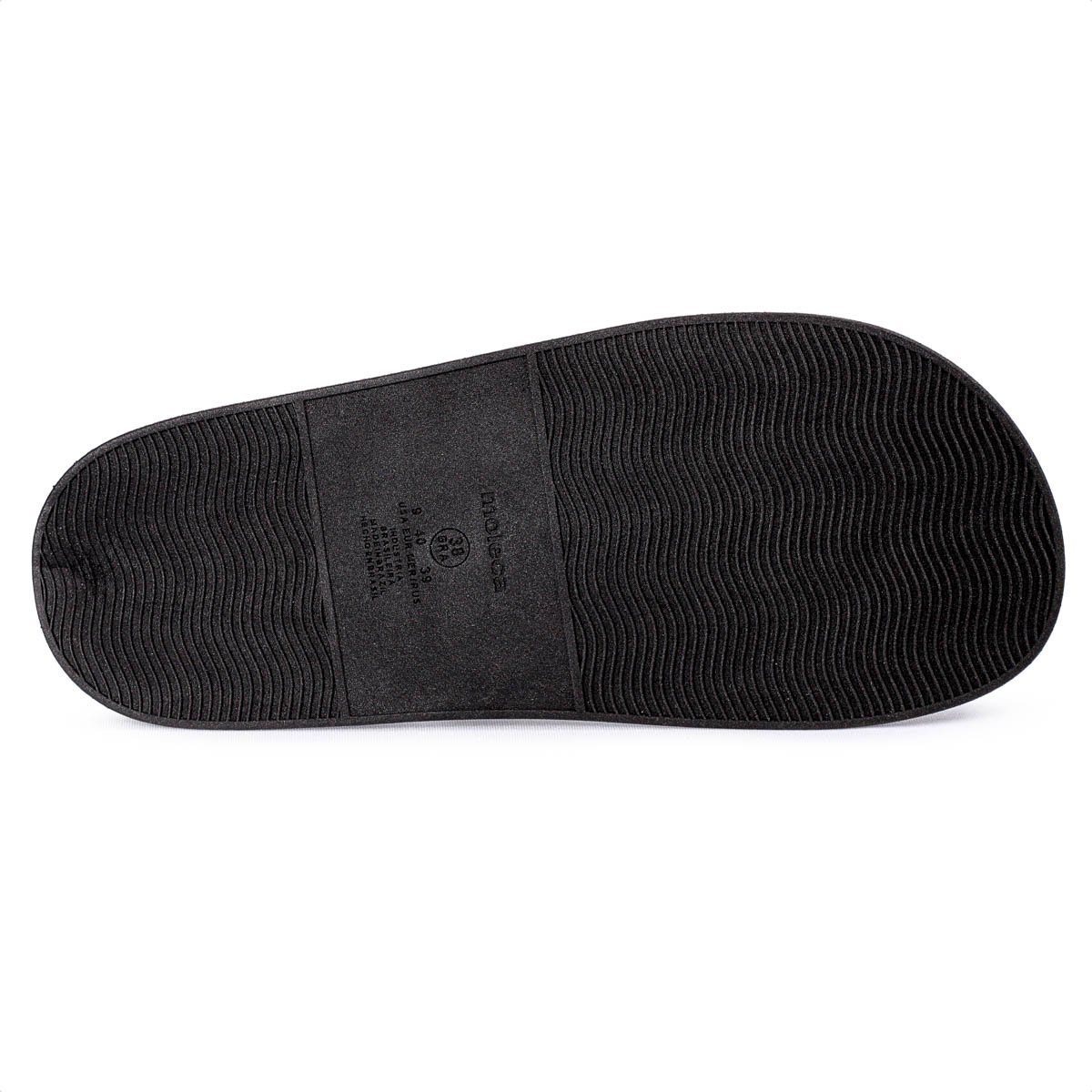 Sandalia Moleca Tira Tripla Preto e Bronze -  Feminino Preto 6
