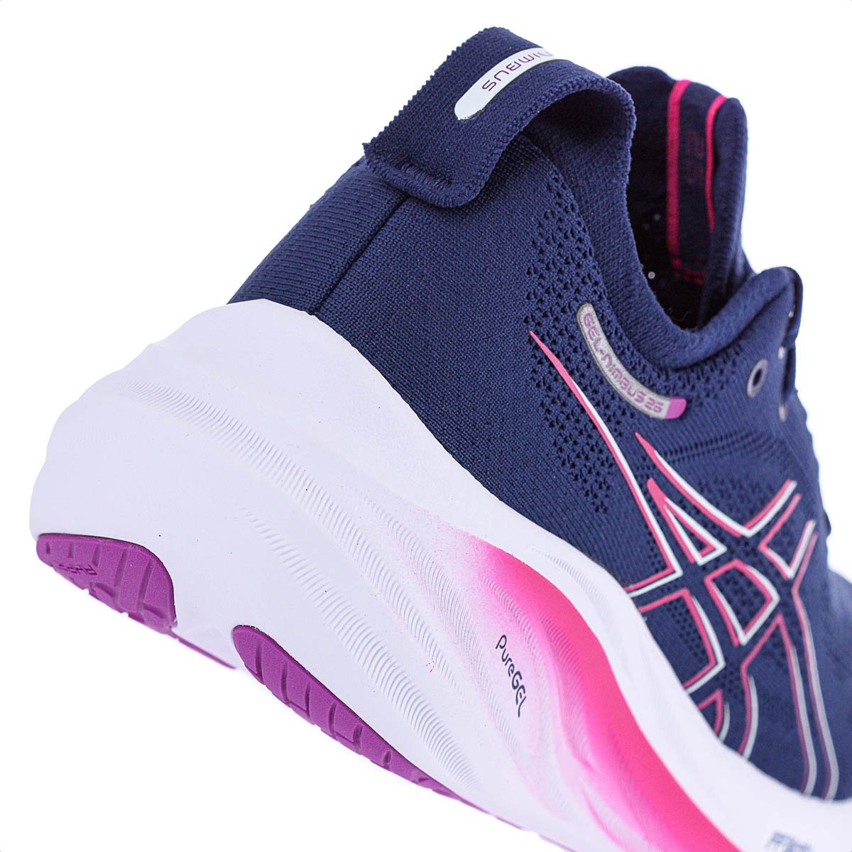 Tenis Asics Gel-Nimbus 26 Marinho Rosa e Branco - Feminino Azul
