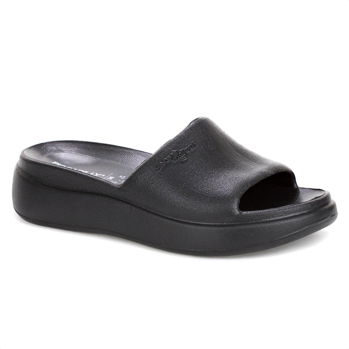 Chinelo Piccadilly Slide Eva Marshmallow Retro 2000 Preto - Feminino