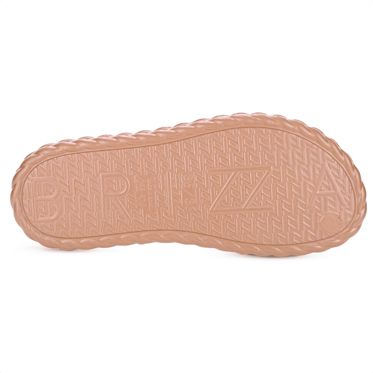 Chinelo Slide Brizza Arezzo EVA Marrocos Ambar Metal - Feminino Amarelo 5